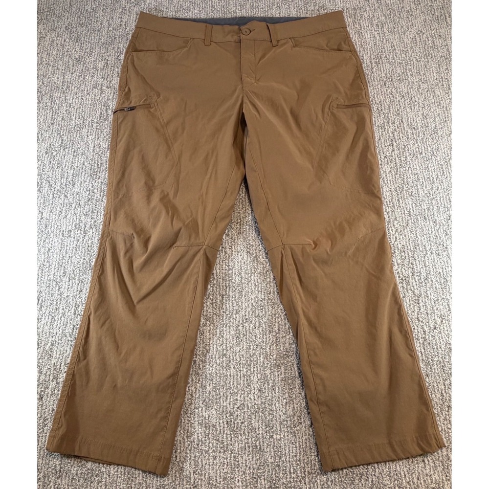 Eddie Bauer Cargo Pants Men 40x32* Brown Guide Hiking Outdoor Stretch